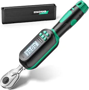 1/4" Drive Digital TorqueWrench, 1.11-22.13 Ft.lb/1.5-30 Nm, Preset Value, Buzzer/LED, 2% Accuracy, for Gunsmithing, Bike & Motorcycle Maintenance