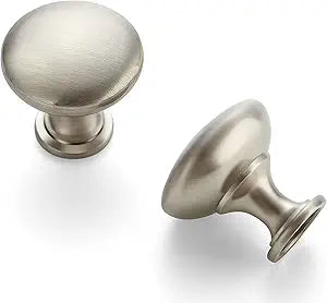 Ravinte 25 Pack Brushed Nickel Round Zinc Cabinet Knobs for Kitchen Bathroom Closet Dresser Cabinets