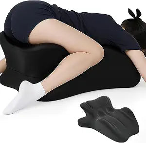 Multi Functional Pillow, Ergonomic Body Support Pillow, Using Breathable Memory Foam, Fully Supports All Postures (Black)