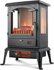 VOLTORB Freestanding Portable Electric Fireplace Heater Stove w/Remote Control