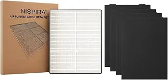 Nispira 1183054K 8171434K True HEPA Carbon Pre Filter for Whirlpool Whispure Air Purifier AP510, AP530, AP450, AP45030HO AP51030K WP500 WP1000 1 Pack
