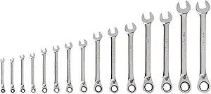 TEKTON Reversible 12-Point Ratcheting Combination Wrench Set, 15-Piece (1/4-1 in.) | WRC94001