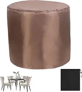 Round Patio Furniture Cover 79x37in, Garden Furniture Covers Waterproof, Heavy Duty 420D Outdoor Table Chair Set Covers, Durable Outdoor Furniture Cover
