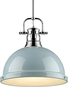 Golden Lighting Duncan 1 Light Pendant with Rod