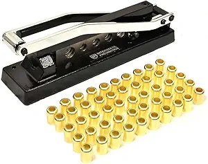 Interstate Pneumatics H8-KIT Heavy-Duty Bench Crimper (H8) with Ferrules (50pk) 0.625" ID x 1" & 0.656" ID x 1"
