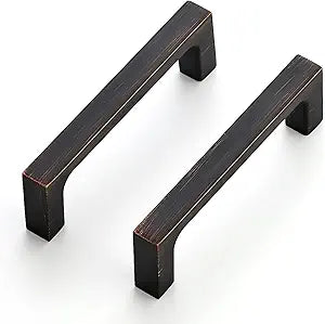 Ravinte 25 Pack Solid 3 Inch Kitchen Square Cabinet Handles Oil-Rubbed Bronze Cabinet Pulls Drawer Pulls Kitchen Cupboard Hardware Handles