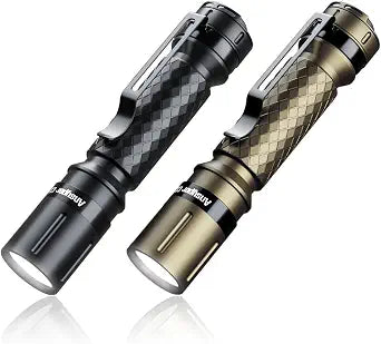 Ansyper CC 2-Pack Mini LED Penlight, Small Pocket Flashlight with Clip, AAA