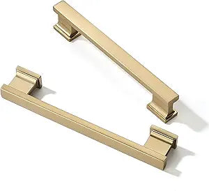 TUNNY 10 Pack Cabinet Handles-5"(128mm) Hole Center Champagne Bronze Furniture Hardware Knob for Kitchen Cabinet Bathroom Bedroom Dresser Wardrobe Furniture Hardware Cabinles pulls