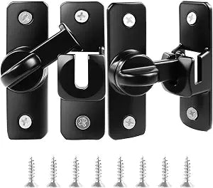 90/180 Degree Flip Barn Door Lock, Thickened Solid Multi-Angle Household