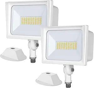 DEWENWILS 2-Pack 65W Flood Lights Outdoor, 6670 LM Super Bright Security Light Switch Controlled, IP65 Waterproof, 5000K LED Flood Light Outdoor for Yard, Garage, Garden, UL Listed