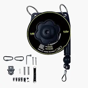 Tool Balancer,1.36.6 lbs Spring Balancerwith 79" Retractable Cable  Adjustable Hanging Tool Holder for Workshop, Assembly Line, and Light Industrial Use