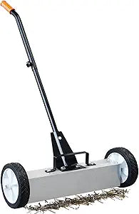 18-INCH Nail Magnetic Sweeper, Heavy Duty industrial Magnetic Sweeper, Rolling Magnetic Pickup Tool, Telescoping Magnet for Cleaning