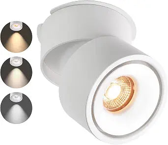LED Ceiling Spot Lights Indoor, Directional, Dimmable Single Head,3CCT, 10W