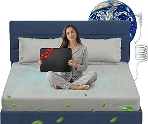 Grounding Sheets for Improving Sleep Quality,25% Pure Silver Fiber+Organic Cotton,Bedding Grounded Fitted Sheet,Deep Pocket.