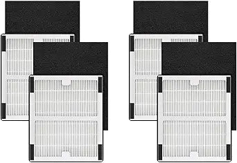 Nispira IAF-H-100B HEPA Carbon B Filter Set Replacement Compatible with Idylis B Air Purifier AC-2125, AC-2126, IAP-10-125, IAP-10-050, IAP-10-150, 4 Sets