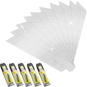 50-Pack 25MM Utility Knife Blades, Snap off Knife Blades for Retractable Box Cutters and Knife, SK5 Blades in Bulk Pack. 10pc 5c