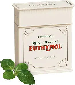 EUTHYMOL Pink Dental Floss 50m ��� Plaque Removal Slim Woven Floss Fresh Mint