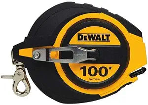DEWALT DWHT34036L 100-Foot Closed Case Long TapeSE, Slide Lokck