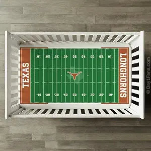 STADIUMSHEETS Day1Fans Officially-Licensed Fitted Crib Sheet (Texas Longhorns)