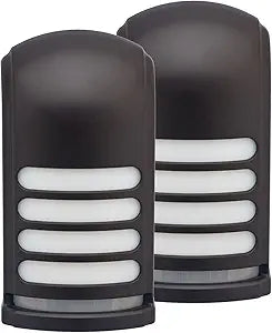 Xodus Innovations BL776 Battery Operated Motion Activated LED Deck and Stair Light, Outdoor or Indoor Use, Weather Resistant (Bronze) Pack of 2