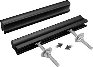 Peaha 10 Pack Adjustable Black Cabinet Drawer Pulls Overall Length 4"