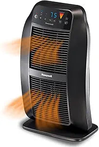 Honeywell Genius HeatGenius Ceramic Heater with Multi-Directional Heating, Digital Controls with Programmable Thermostat, Black