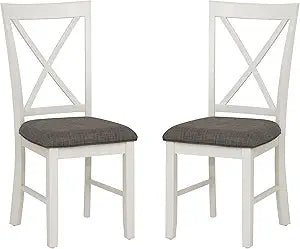 Powell Furniture Jane Side, Antique White Dining Chair,