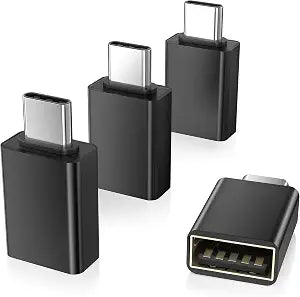 Elebase USB C to USB 3.2 Adapter 4 Pack for MacBook Pro Air,iPad