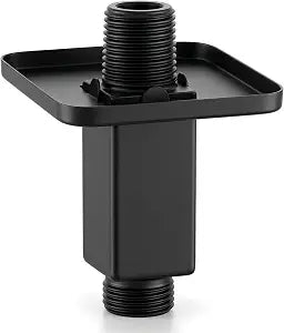 Straight Shower Arm With Flange, Square 3 Inch Shower Arm