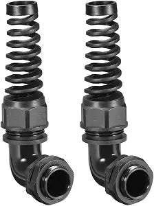 uxcell M25 Cable Gland 90 Degree Waterproof Nylon Joint for 13mm-18mm Dia