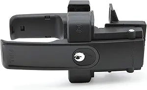 D&D Technologies LLMKDBT LokkLatch Magnetic Gate Latch with Dual-Sided Push/Pull Design, Key-Lockable Security Hardware for Square Gate Frame and Post, Metal, Wood, Vinyl Fences, Black