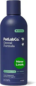 PetLab Co. Cat and Dog Dental Formula, Keep Dog Breath Fresh and Teeth Clean, Supports Gum Health - Water Additive Dental Care Targets Tartar - Packaging May Vary