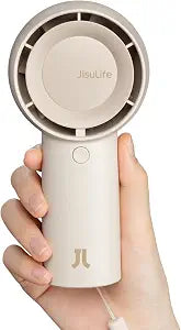 JISULIFE Portable Handheld Turbo Pocket Fan Rechargeable 4000mAh 5-Speed