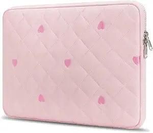 Laptop Sleeve Case Laptop Cover Protective Case Compatible with MacBook Air MacBook Pro Chromebook Notebook Shockproof Padded Case (Pink, 15-16 Inch)
