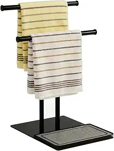 NADAMOO Standing Towel Rack for Bathroom, Adjustable Hand Towel Holder