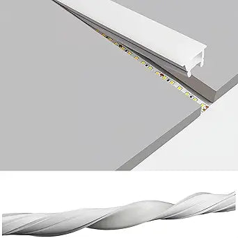 Silicone LED Channel System, 32.8Ft/10M Through Free White 12x10mm DIY LED Neon Rope Light IP67 Waterproof Tube for 8-10mm Strip Lights Installation for Indoor Outdoor Ambient Decor