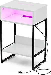 Innerjoin Charging Nightstand White