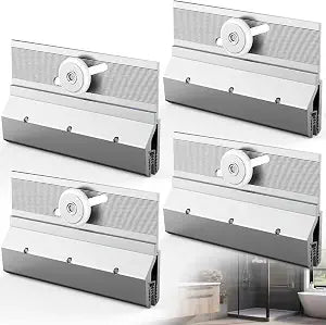 4pcs M6053 Frameless Shower Door Rollers,3/4 in Round Plastic Wheel