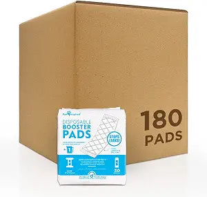 Paw Inspired Disposable Dog Diaper Booster Pads, Inserts for Male & Female Dog Diapers & Belly Bands, Flow-Through Design Adds Absorbency to Extend Diaper Use (180 Count)
