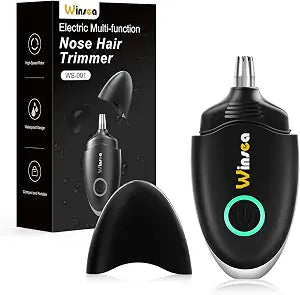 Winsea Ear and Nose Hair Trimmer for Men and Women ��� Travel Trimmer, High-Precision Nose Shaver, USB Rechargeable, Waterproof, Safe & Quiet Operation, Portable Ear Hair Remover Design