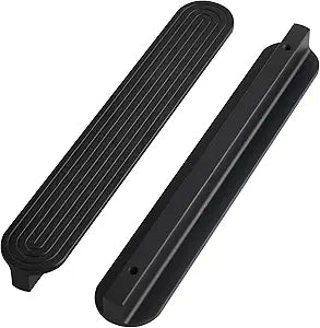 5-Pack Modern Cabinet & Furniture pulls 6-1/4" Hole Center Dresser Drawer Handles Black Flat Closet Door pulls Cupboard Handles Kitchen Upgrades Hardware