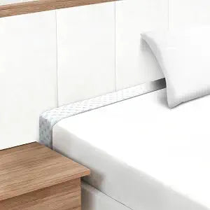 Headboard Bed Gap Filler, High Density Foam Mattress Extender Pillow, Removable, White, 78"x2"x8"