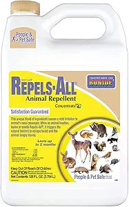 Bonide Repels-All Animal Repellent, 128 oz Concentrate for Outdoor Pest Control, Deter Deer from Garden, People & Pet Safe