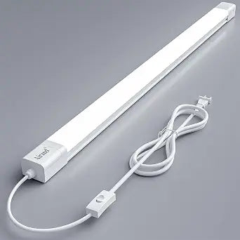 Airand 4FT Plug in Ceiling Light, Linkable 5000K LED Shop Lights with ON/Off Switch, 36W 3600LM Garage Light Fixture, IP66 Waterproofing Tube Light for Bathroom, Workshop, Office, Basement