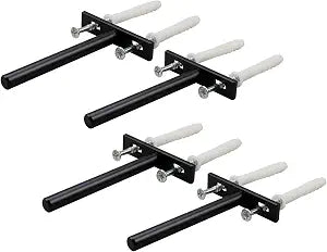 Antrader 4Pcs Floating Shelf Brackets, 4-Inch Concealed Steel Shelf Support