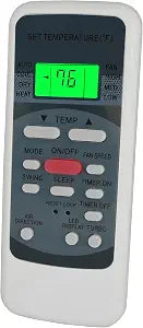 Replacement Remote Control Compatible for TGM A/C Air Conditioner Remote Controller Model RG51M5/EU (Display in Fahrenheit)