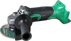 Metabo HPT 18V MultiVolt 4-1/2 Inch Slide Switch Power Angle Grinder Kit, High Torque Motor Power Tool with Battery Charge Indicator, Soft Grip Handle, Safety Features, G18DSL2Q4