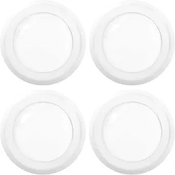 Sunco 5/6 Inch LED Disk Lights, Flush Mount Disc Recessed Ceiling Can Lighting, 1050 LM, 3000K Warm White, Dimmable, 15W=75W, Damp Rated ETL (Pack of 4)