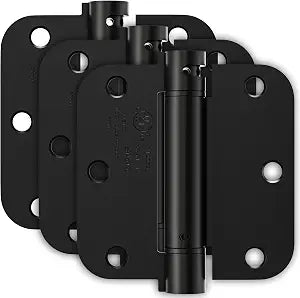 3 Pack Self Closing Door Hinges 3.5 Inch, Spring Loaded Door Hinges