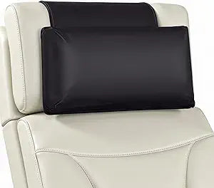 Leather Recliner Pillow, Adjustable Neck & Head Support Pillow, Pu Leather Non-Slip Headrest for Recliner Chair, Couch, Office Chair, Sofa